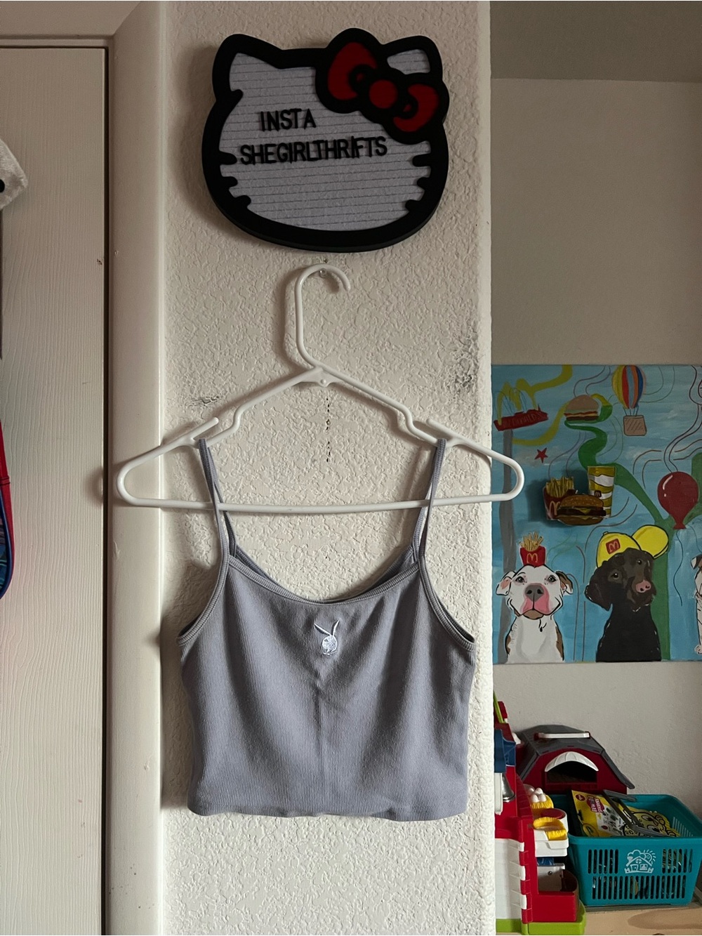 playboy cropped tank top